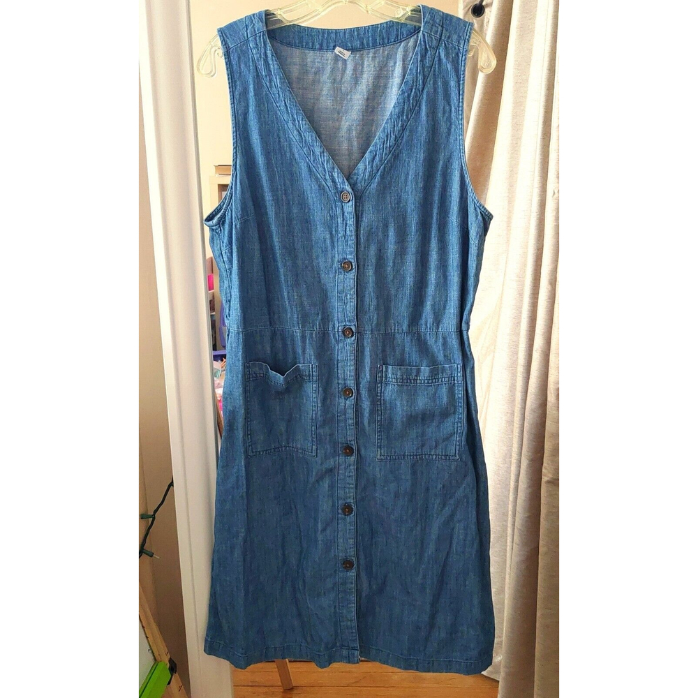 j crew dress L Denim Blue